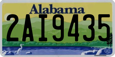 AL license plate 2AI9435