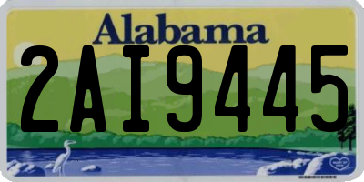 AL license plate 2AI9445