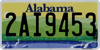 AL license plate 2AI9453
