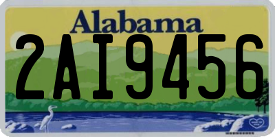 AL license plate 2AI9456