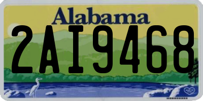 AL license plate 2AI9468