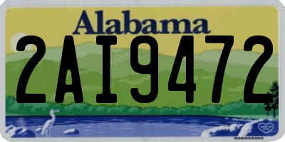 AL license plate 2AI9472