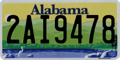 AL license plate 2AI9478
