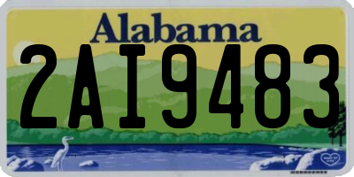 AL license plate 2AI9483