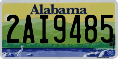 AL license plate 2AI9485