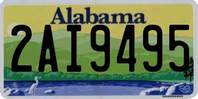 AL license plate 2AI9495
