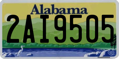 AL license plate 2AI9505