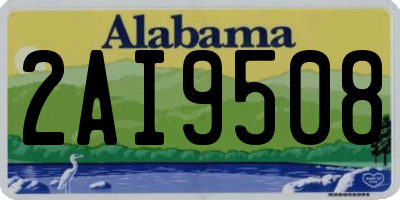 AL license plate 2AI9508