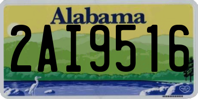 AL license plate 2AI9516
