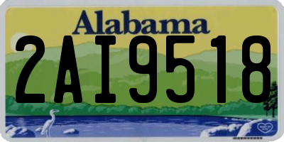 AL license plate 2AI9518