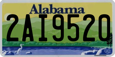 AL license plate 2AI9520