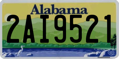 AL license plate 2AI9521