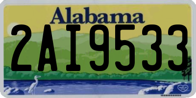 AL license plate 2AI9533