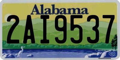 AL license plate 2AI9537