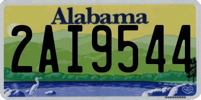 AL license plate 2AI9544