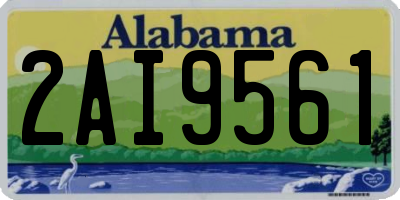 AL license plate 2AI9561