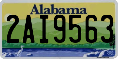 AL license plate 2AI9563