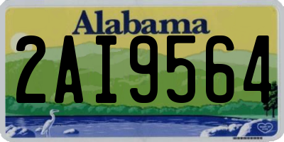 AL license plate 2AI9564
