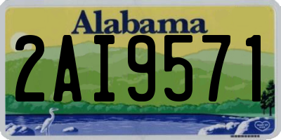 AL license plate 2AI9571