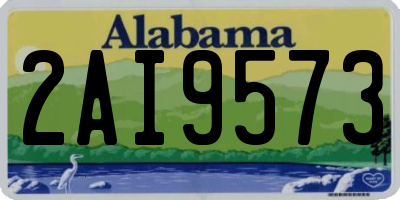 AL license plate 2AI9573