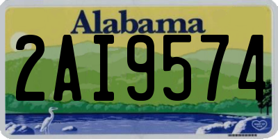 AL license plate 2AI9574