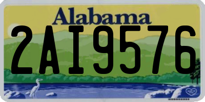 AL license plate 2AI9576