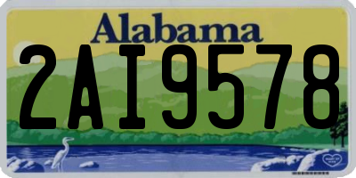 AL license plate 2AI9578