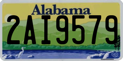 AL license plate 2AI9579