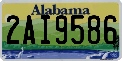 AL license plate 2AI9586