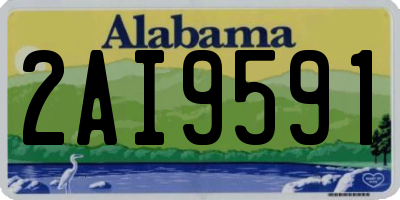 AL license plate 2AI9591