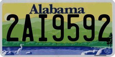 AL license plate 2AI9592