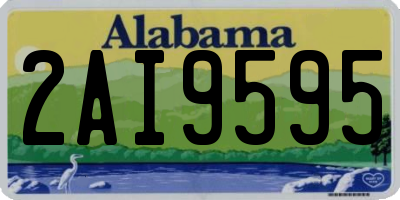 AL license plate 2AI9595