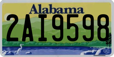 AL license plate 2AI9598