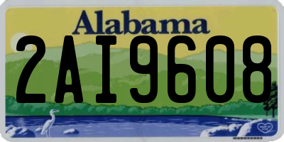 AL license plate 2AI9608