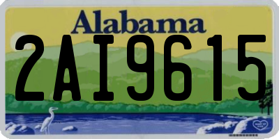 AL license plate 2AI9615