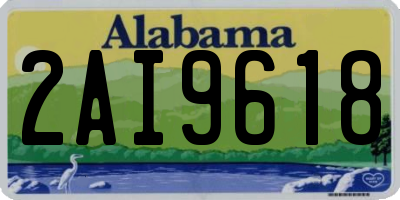 AL license plate 2AI9618