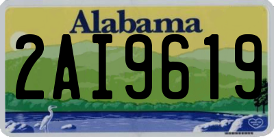 AL license plate 2AI9619