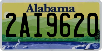 AL license plate 2AI9620