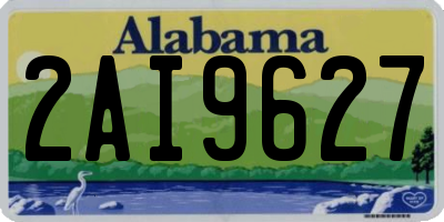 AL license plate 2AI9627