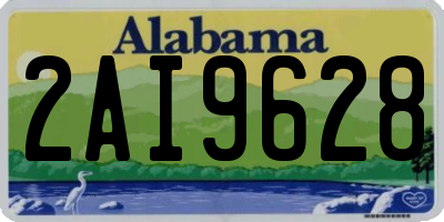 AL license plate 2AI9628
