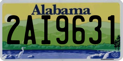 AL license plate 2AI9631