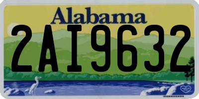 AL license plate 2AI9632