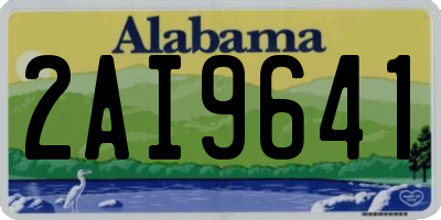AL license plate 2AI9641