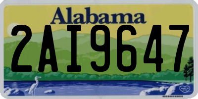 AL license plate 2AI9647