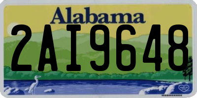 AL license plate 2AI9648