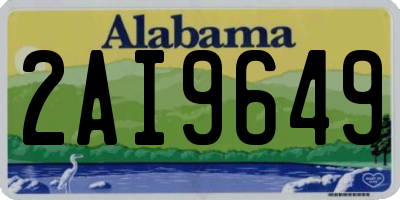 AL license plate 2AI9649