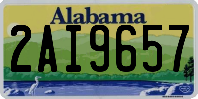 AL license plate 2AI9657