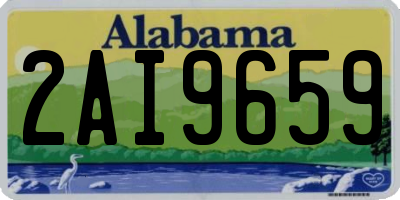 AL license plate 2AI9659