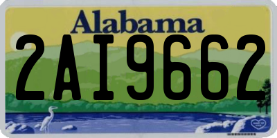 AL license plate 2AI9662