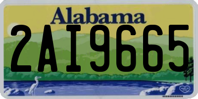 AL license plate 2AI9665